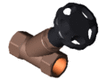 Slanted seat valves