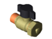 Boiler ball valve